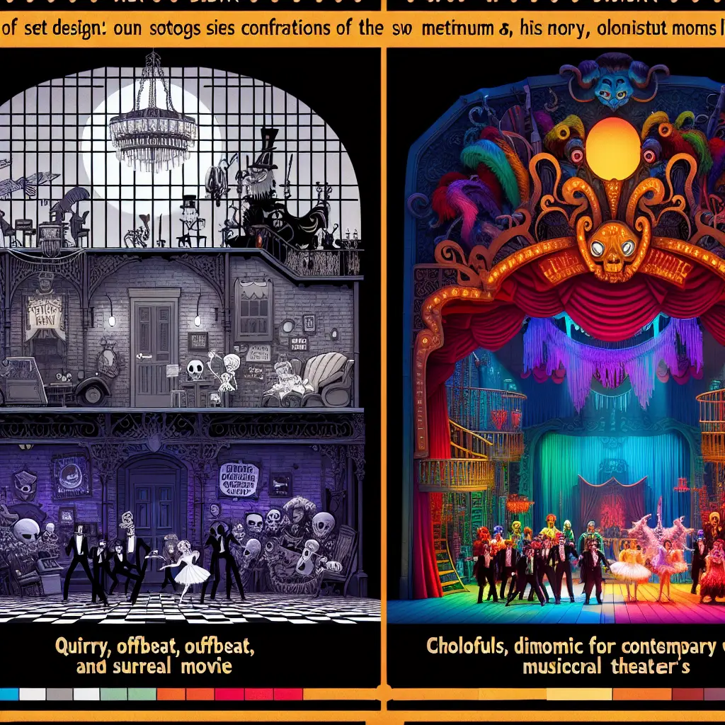 Analyzing the Set Design of Beetlejuice The Movie vs The Musical